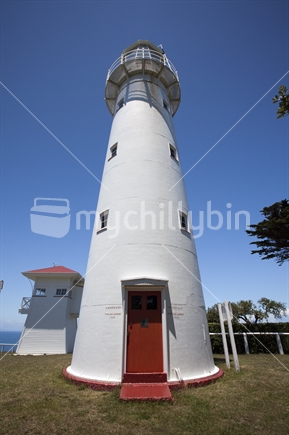 Lighthouse stands sentinel on Tiritiri Matangi Island in Auckland's Hauraki Gulf