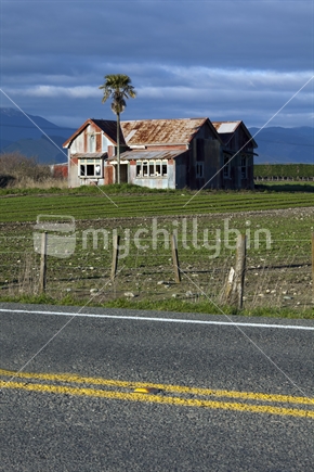 Derelict house beside Appleby Highway, Nelson