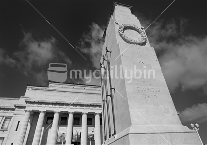 Auckland War Memorial in Black and White