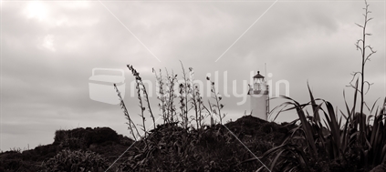 The lighthouse on Cape Foulwind near Westport