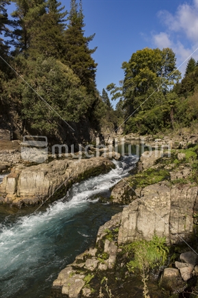 Aniwhenua Falls- situated below the Aniwhenua dam in Galatea is part of the Rangitaiki river and flows through a narrow chasm of tall cliffs