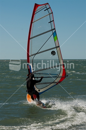 Windsurfing at Tahunanui Beach Nelson