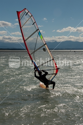 Windsurfing at Tahunanui Beach Nelson