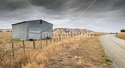 Corrugated Iron Barn on a Farm