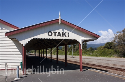 Otaki Historic Train Station on a sunny day