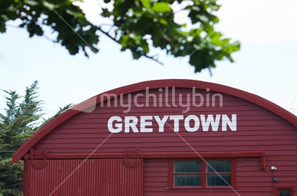 Greytown sign written on barn