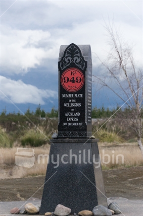 Tangiwai Disaster memorial in colour (raised ISO)