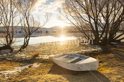 Lake Mcgregor Ice and Sun