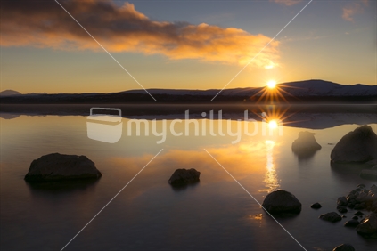 Lake Pukaki in Early Morning Light