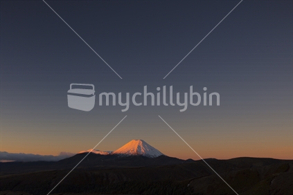 Mt Ngauruhoe in Beautiful Light