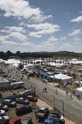 Dargaville Northland Field Days with dozens of stalls from above
