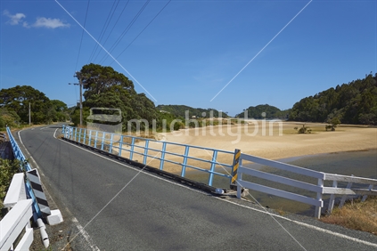 Bridge over the Matapouri Bay estuary - Tutukaka Coast, Northland