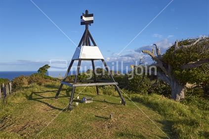 Trig at the Dolphin Place lookout overlooking the Tutukaka Coast