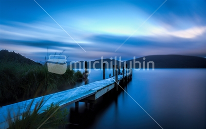 Lake Taupo, sunset 