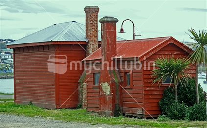 This old red shed by the harbour's edge at Oamaru.is very photogenic.