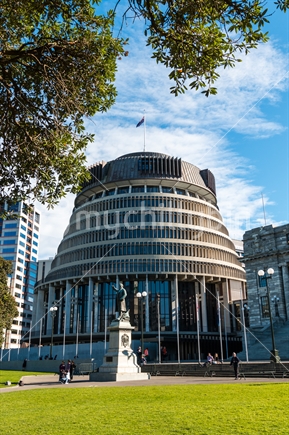 The Beehive (NZ Parliament Building) in Wellington