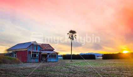 Nelson's most photographed house, Appleby Highway, Nelson, New Zealand, July 24, 2015