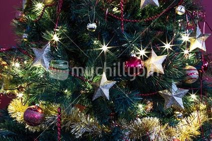 Christmas tree with decorations 