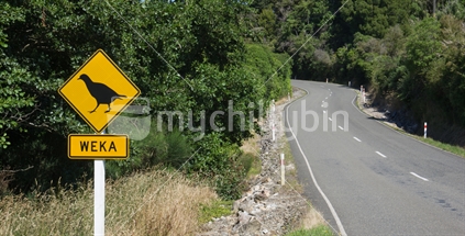 Weka road sign