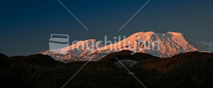 Mount Ruapehu at Sunset