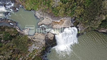 Aerial view of Hunua Falls