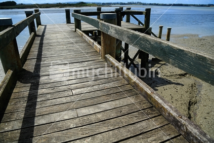 A Jetty At Inlet In Weymouth, Auckland.  