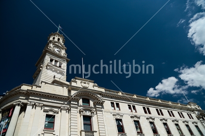 Auckland town hall with the sky.  Taken in Auckland city.