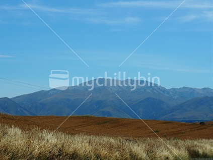Dry hills and grass, South Canterbury