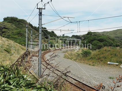 Railway and power lines, Kapiti Coast