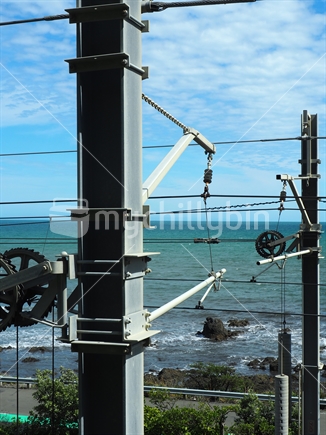 Vulnerable Infrastructure - Low Lying Railway line, Kapiti Island, Kapiti Coast