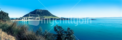 panoramic view of mount maunganui