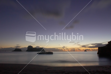 Surreal Sunrise at Cathedral Cove