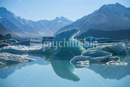 Tasman glacier lake view